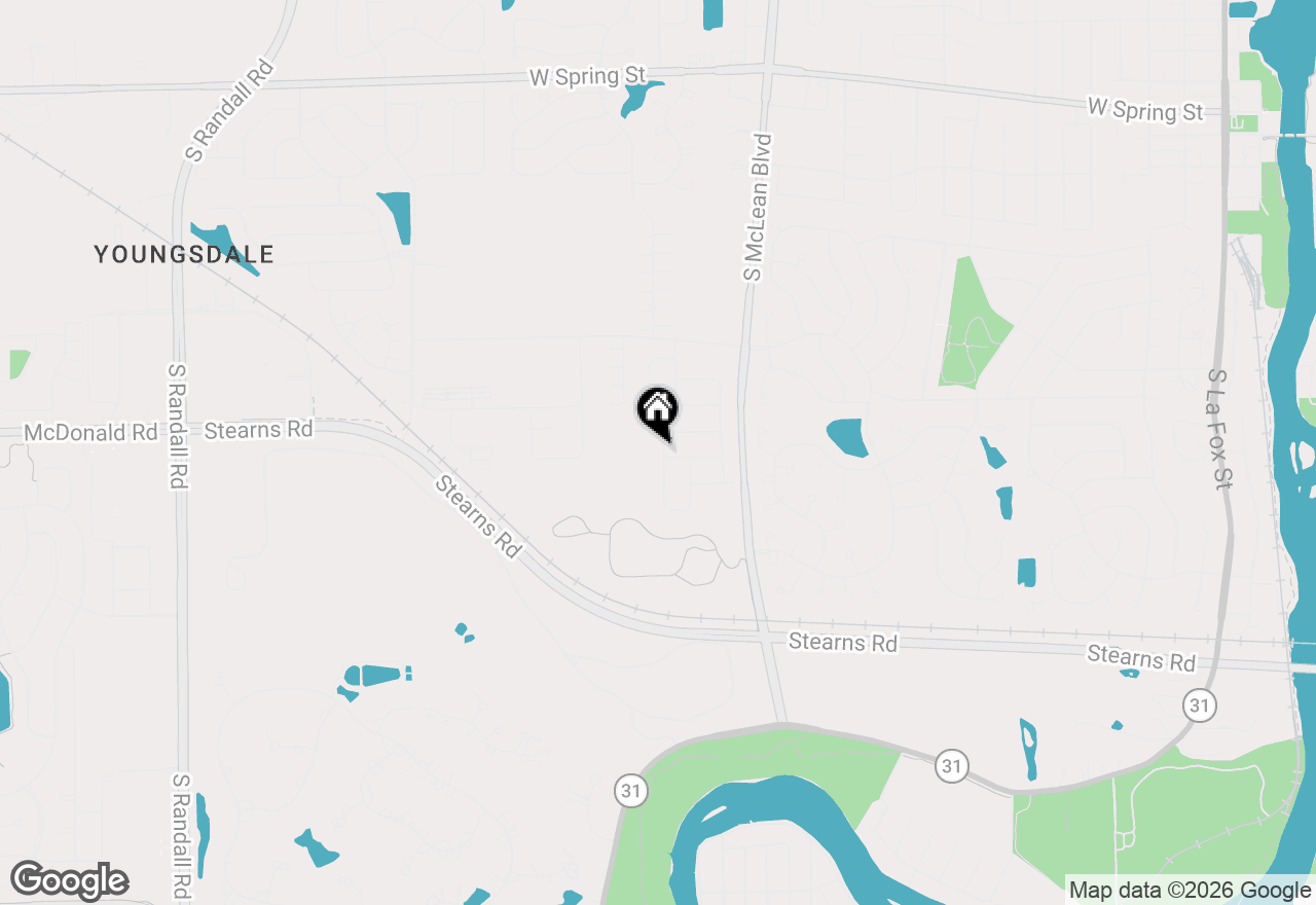 Map of 492 Endicott Road, South Elgin, IL 60177