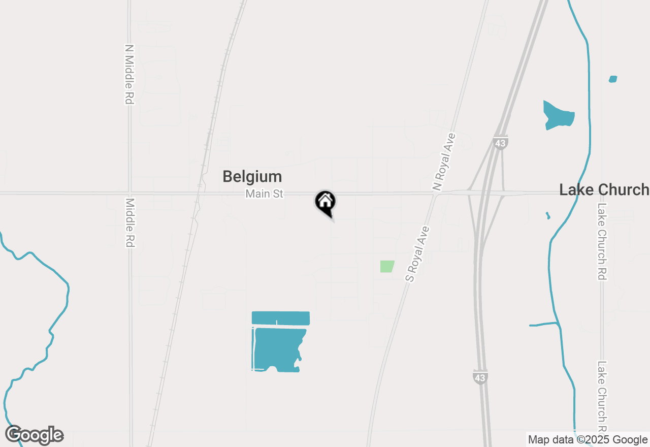 Map of 215 Michael St, Belgium, WI 53004