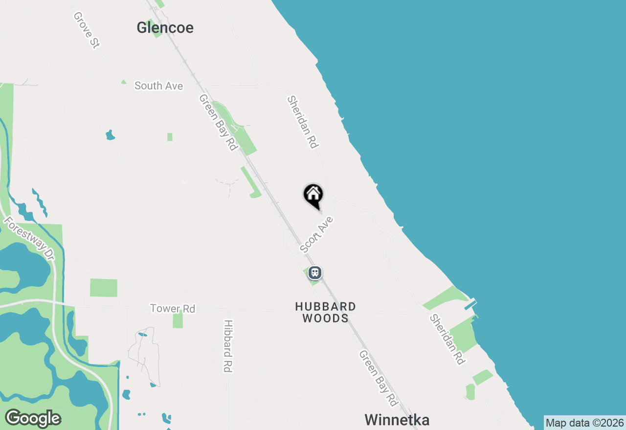Map of (Address confidential), Winnetka, Illinois 60093