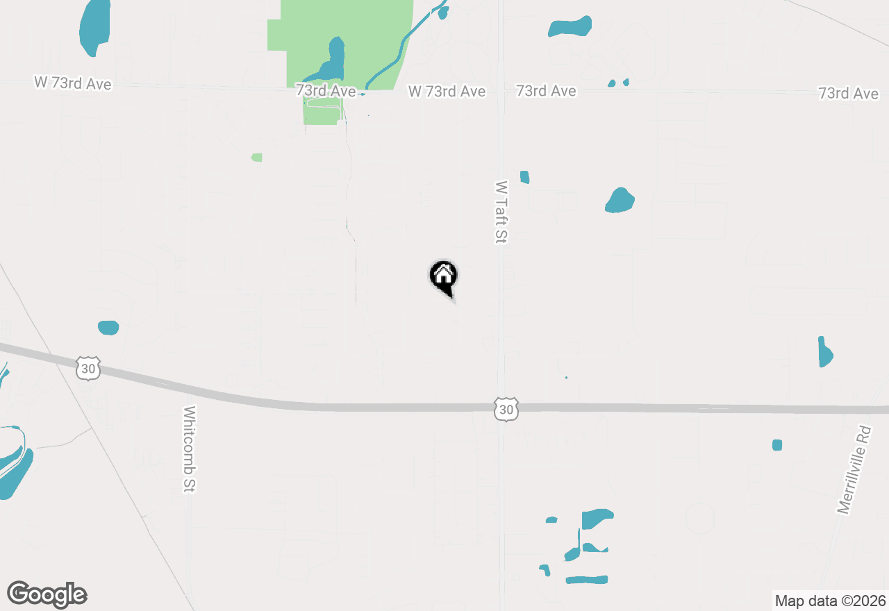 Map of 2407 W 78th Avenue, Merrillville, IN 46410