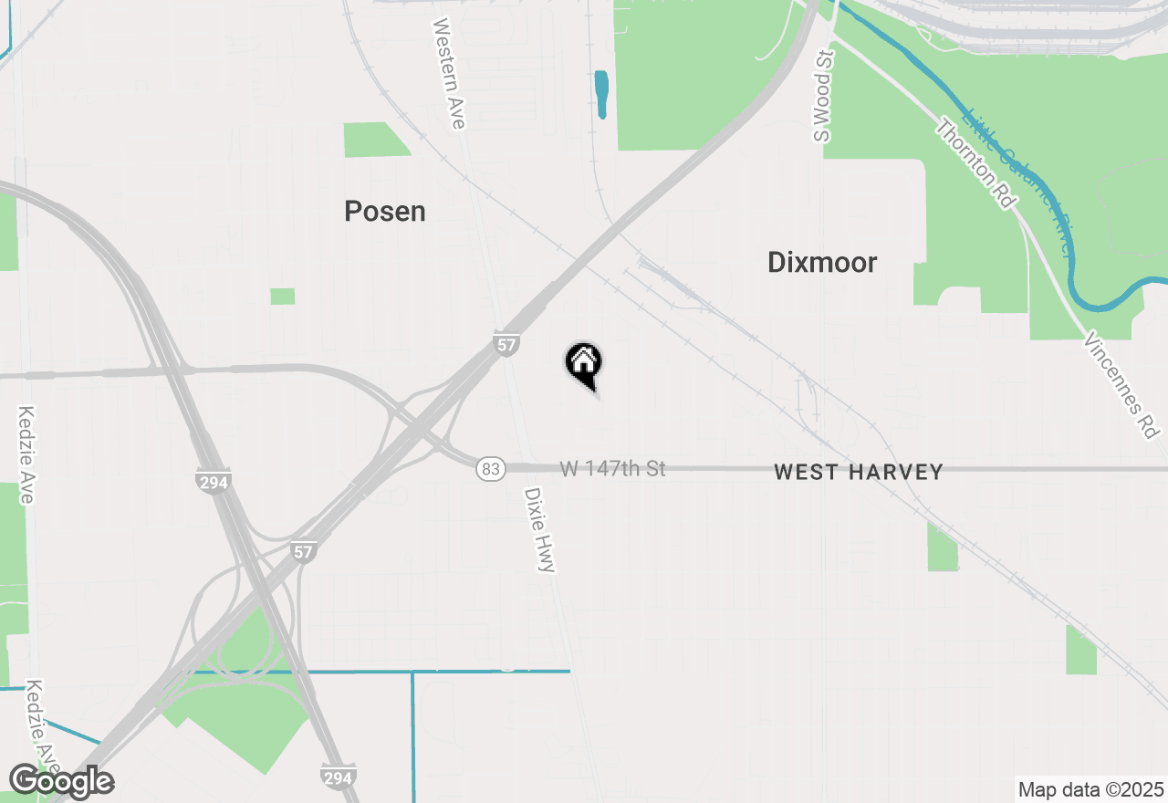 Map of 14536 Vail Avenue, Dixmoor, IL 60426