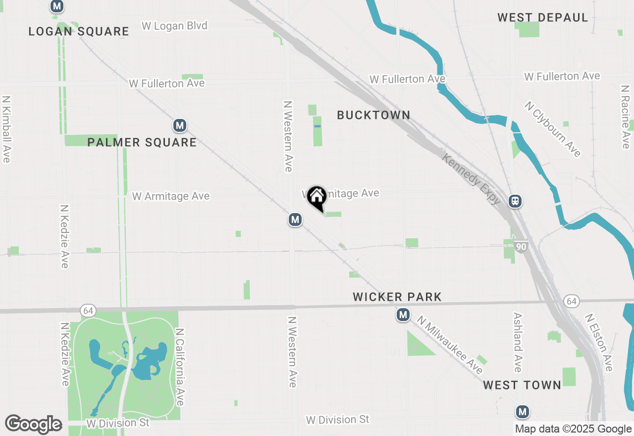 Map of 1872 N Oakley Avenue, Chicago, IL 60647