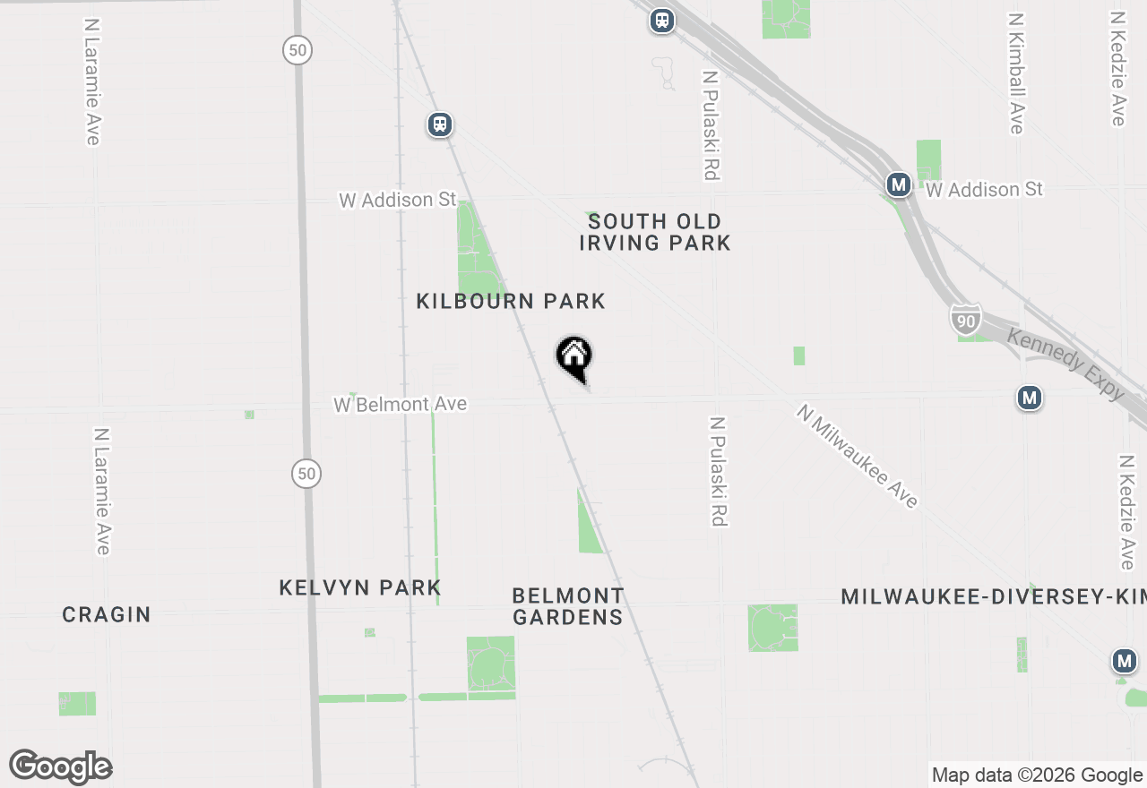 Map of 4250 W Belmont Avenue #2, Chicago, IL 60641