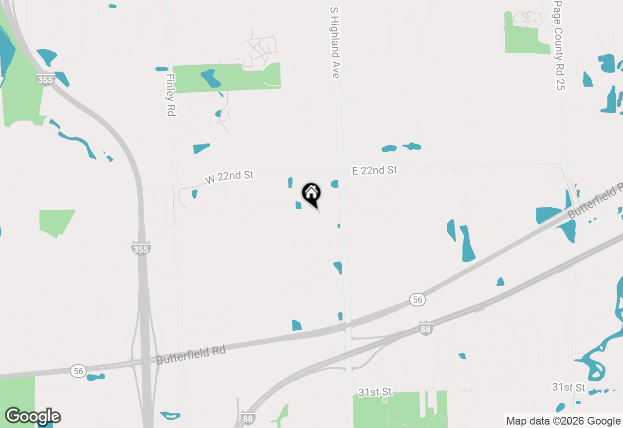 Map of 150 E Fountainview Lane #3B, Lombard, IL 60148