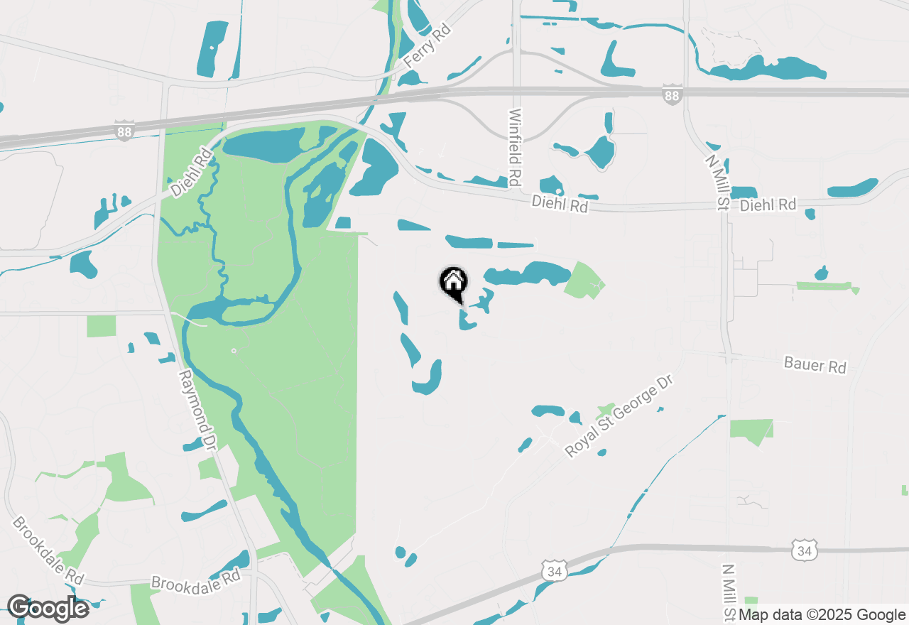 Map of (Address confidential), Naperville, Illinois 60563