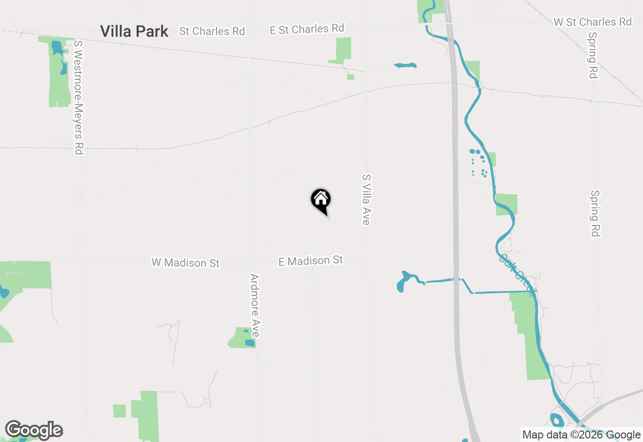 Map of 630 S Grant Avenue, Villa Park, IL 60181
