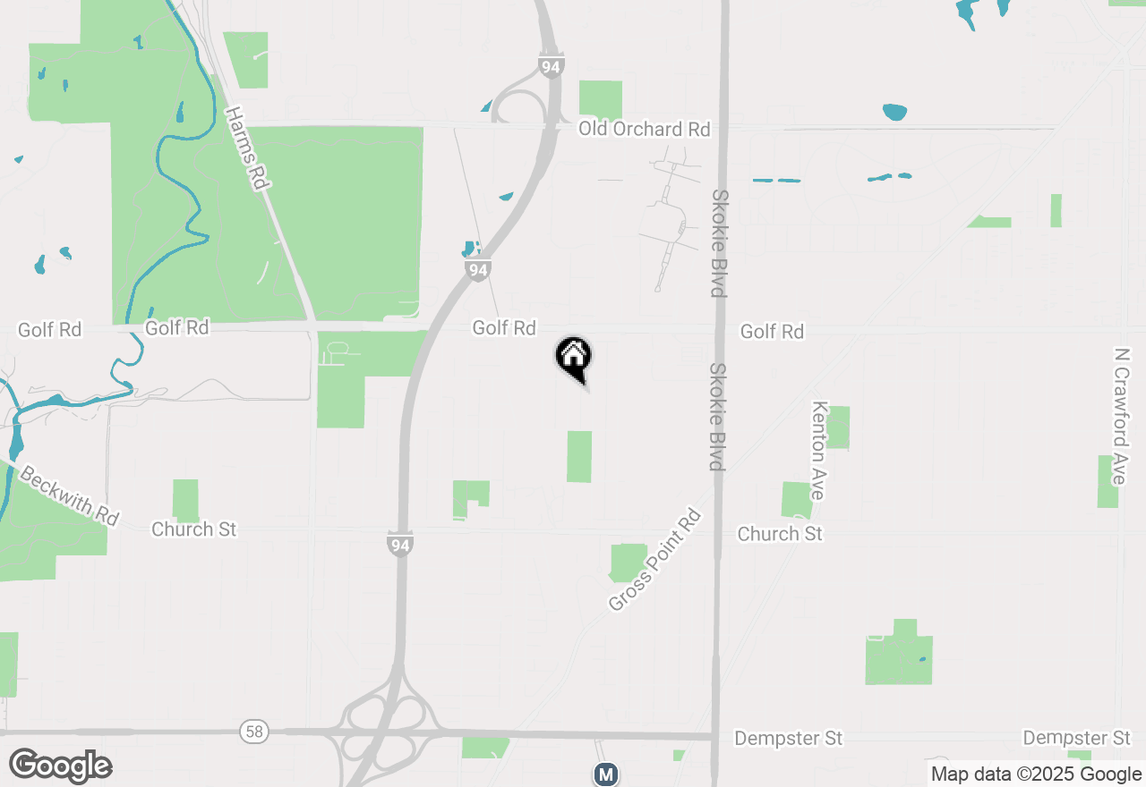 Map of 9445 Le Claire Avenue, Skokie, IL 60077