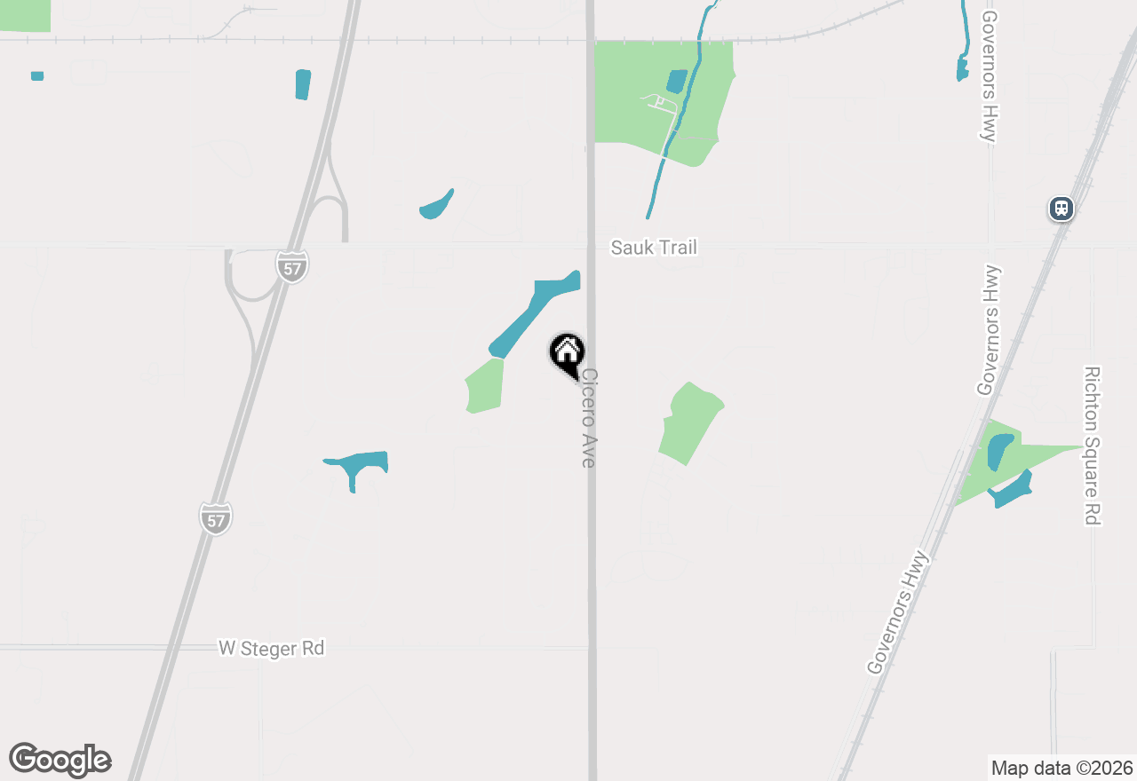 Map of 22560 Pleasant Drive, Richton Park, IL 60471