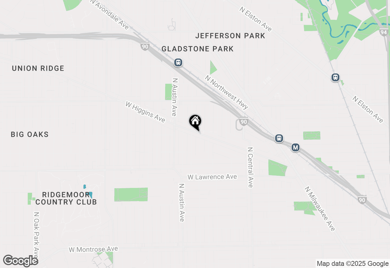 Map of 5849 W Higgins Avenue, Chicago, IL 60630