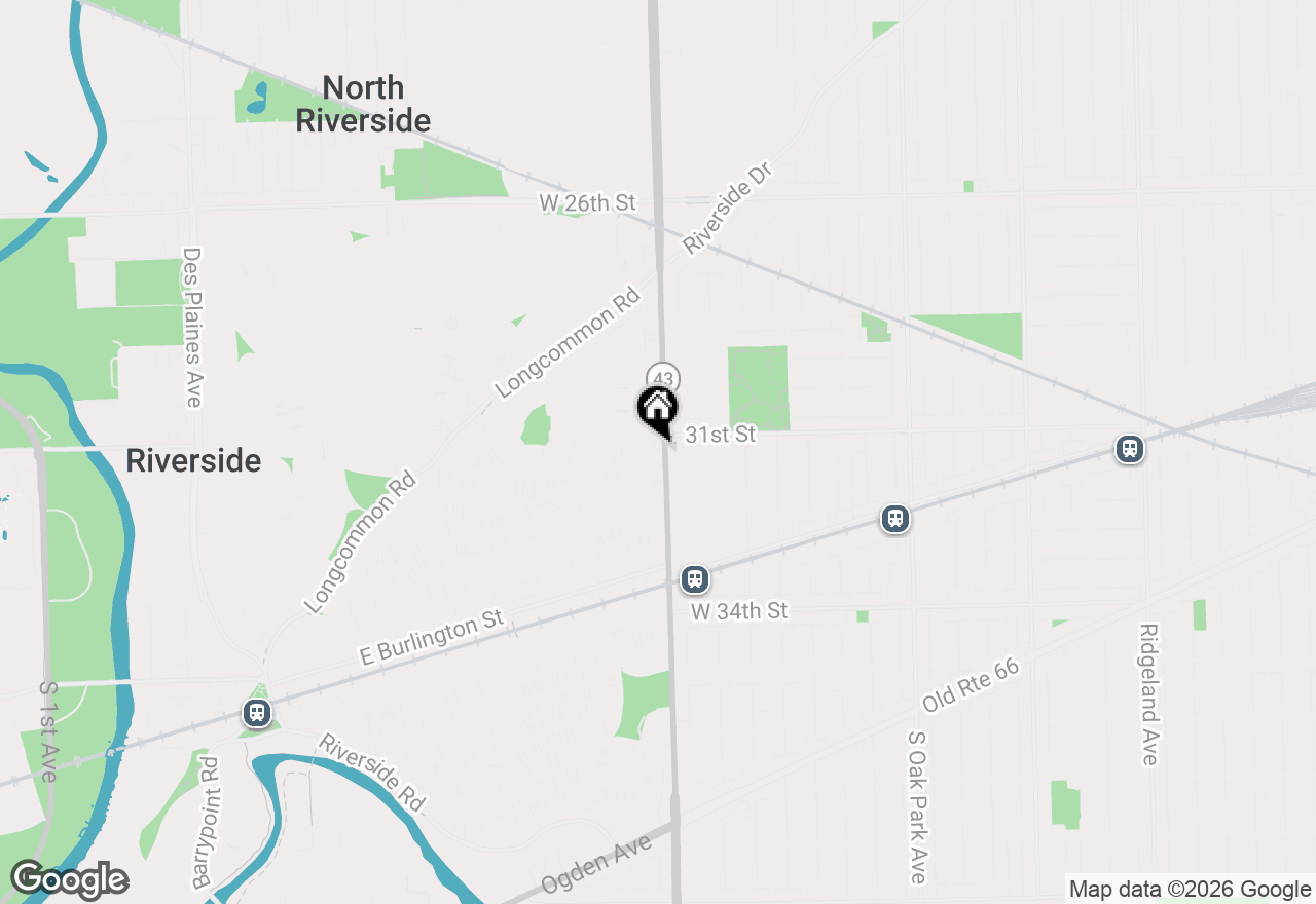 Map of 484 Shenstone Road, Riverside, IL 60546