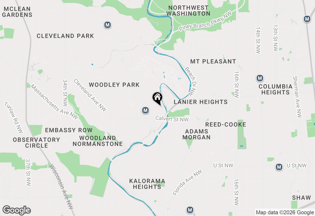 Map of 2142 Cathedral Avenue Nw, Washington, DC 20008