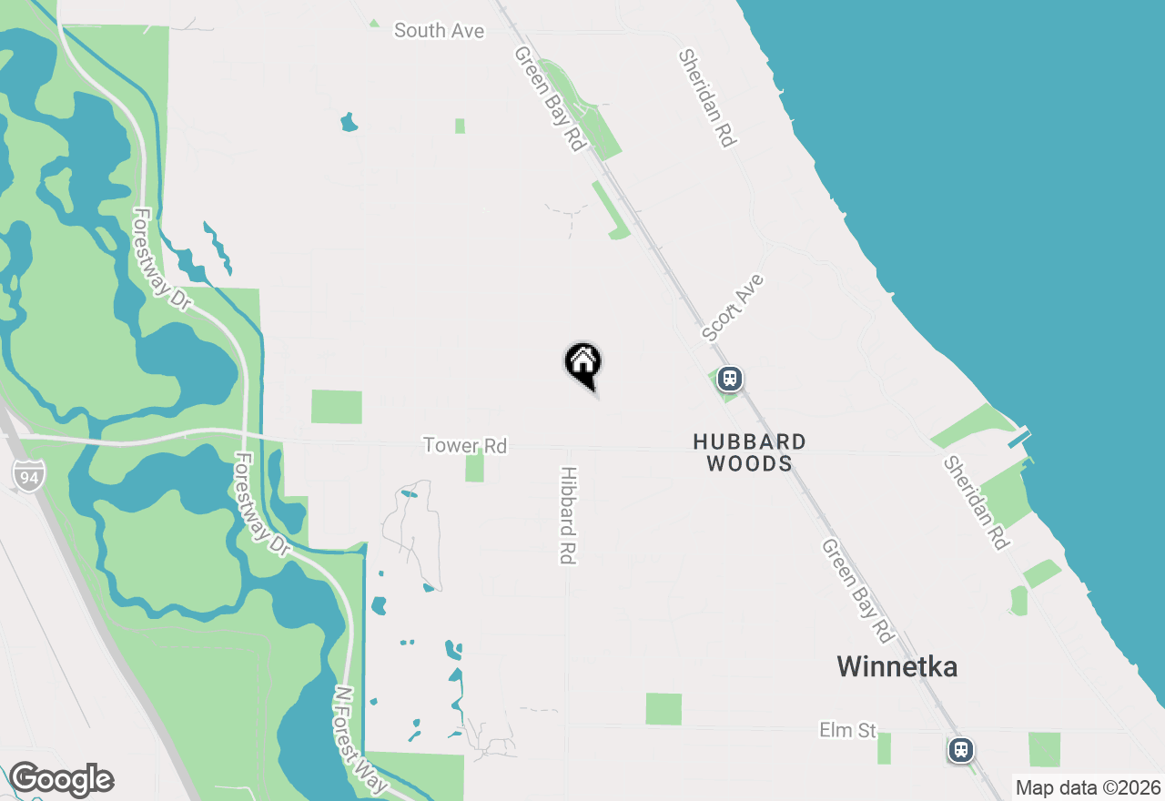 Map of (Address confidential), Winnetka, Illinois 60093