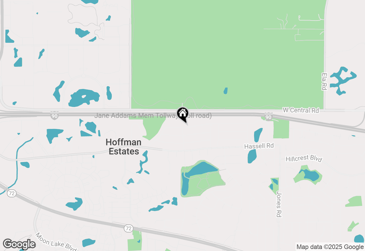 Map of 1380 Rosedale Lane, Hoffman Estates, IL 60169