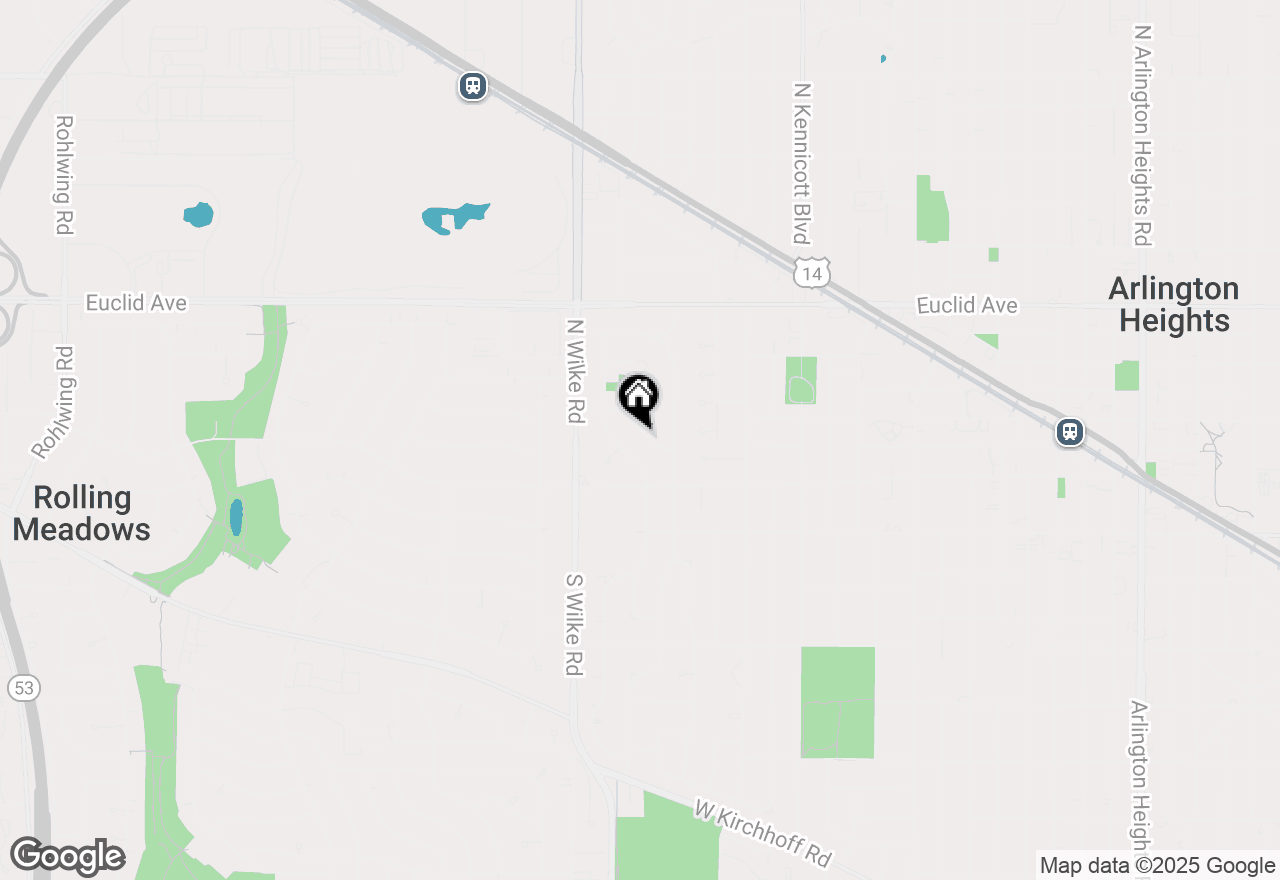 Map of 1419 W Miner Street, Arlington Heights, IL 60005