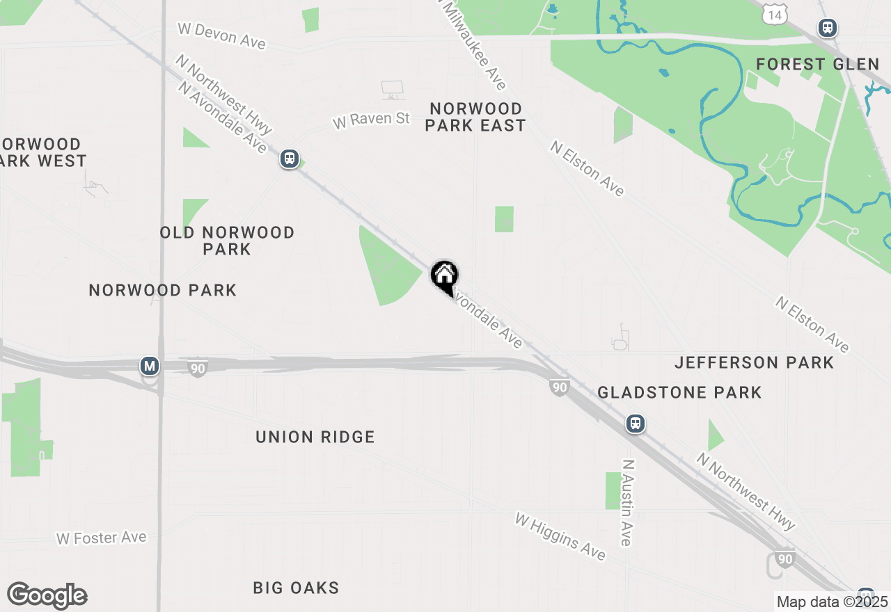 Map of 5665 N Northcott Avenue, Chicago, IL 60631