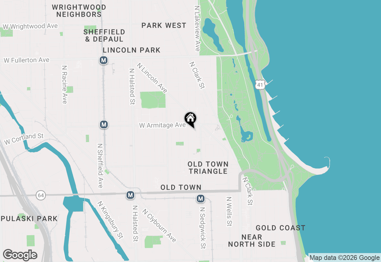 Map of 1936 N Hudson Avenue, Chicago, IL 60614