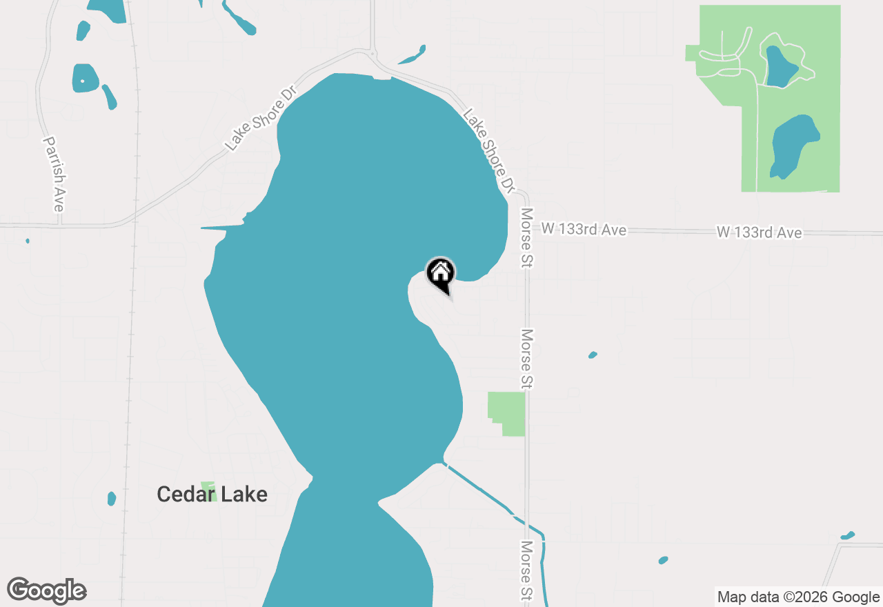 Map of 13430 Blaine Street, Cedar Lake, IN 46303