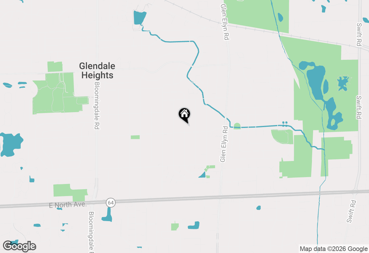 Map of 2N435 Pleasant Avenue, Glen Ellyn, IL 60137