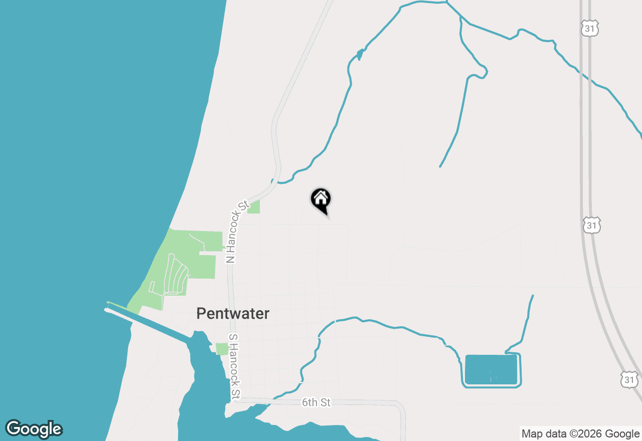 Map of Parcel B E Sands Street, Pentwater, MI 49449