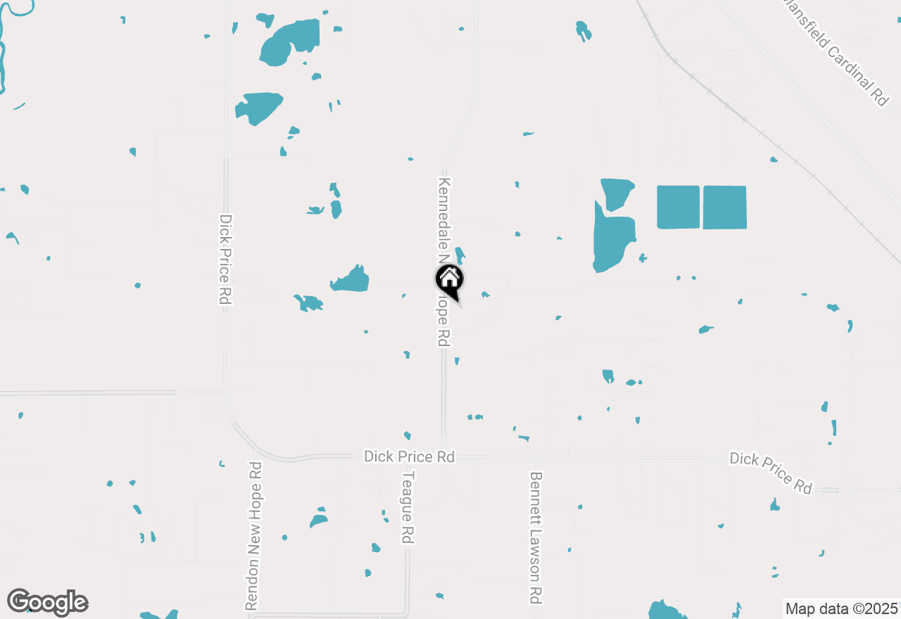 Map of 4639 Kennedale New Hope Road, Fort Worth, TX 76140