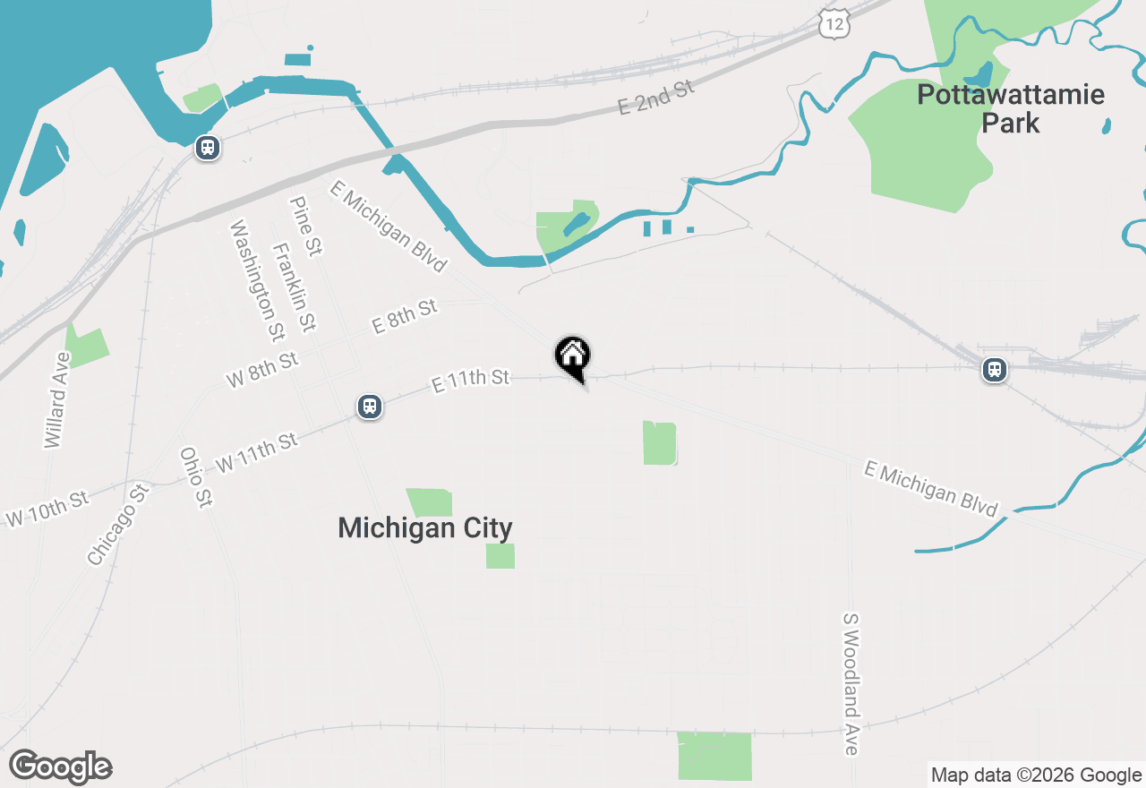 Map of 606 Main Street, Michigan City, IN 46360
