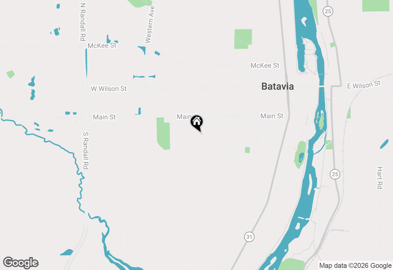 Map of 332 Evergreen Drive, Batavia, IL 60510