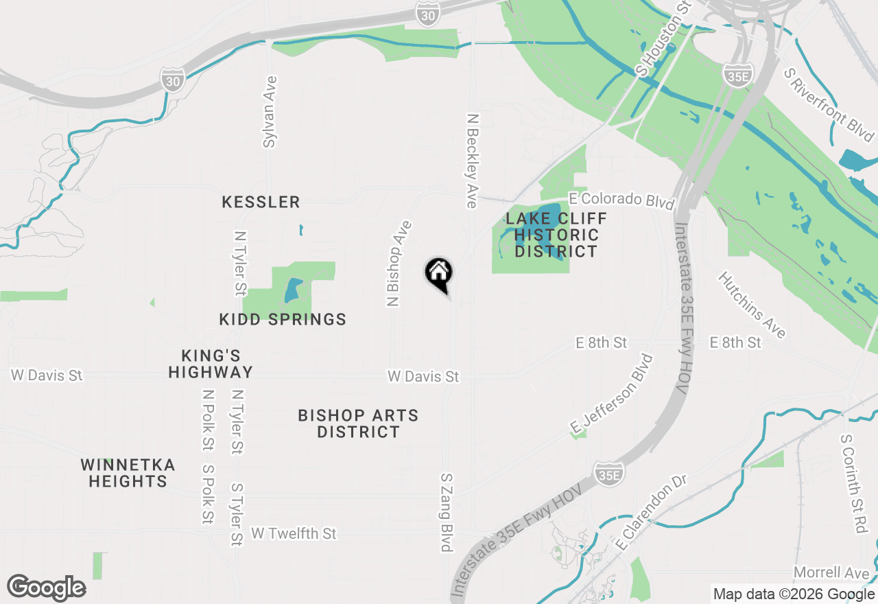 Map of 828 Elsbeth Street, Dallas, TX 75208