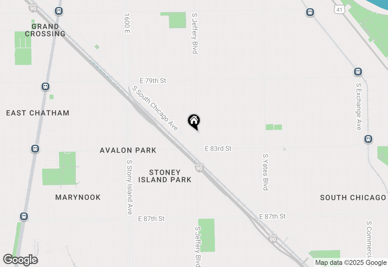 Map of 8200 S Jeffery Boulevard #1N, Chicago, IL 60617