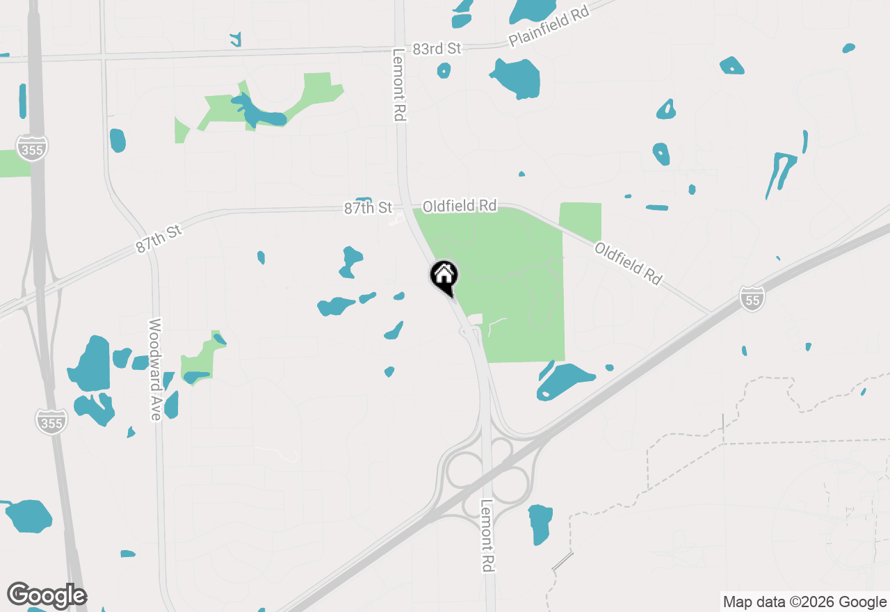 Map of 8904 Lemont Road, Downers Grove, IL 60516