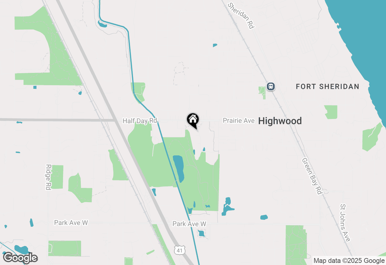 Map of 2524 Augusta Way, Highland Park, IL 60035