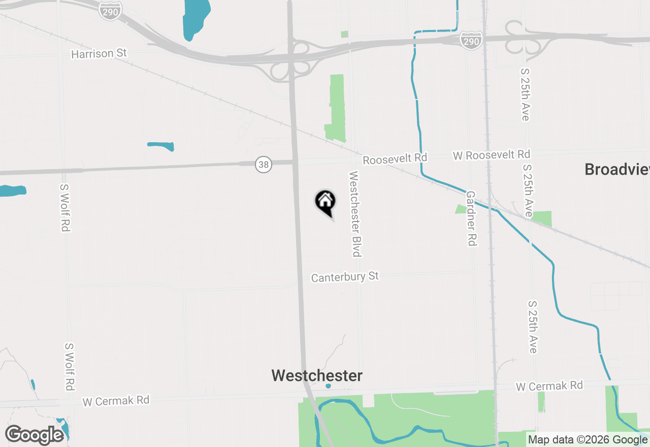 Map of 10265 Dickens Street, Westchester, IL 60154