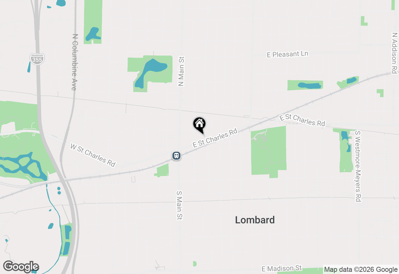 Map of 16 N Garfield Street #2H, Lombard, IL 60148