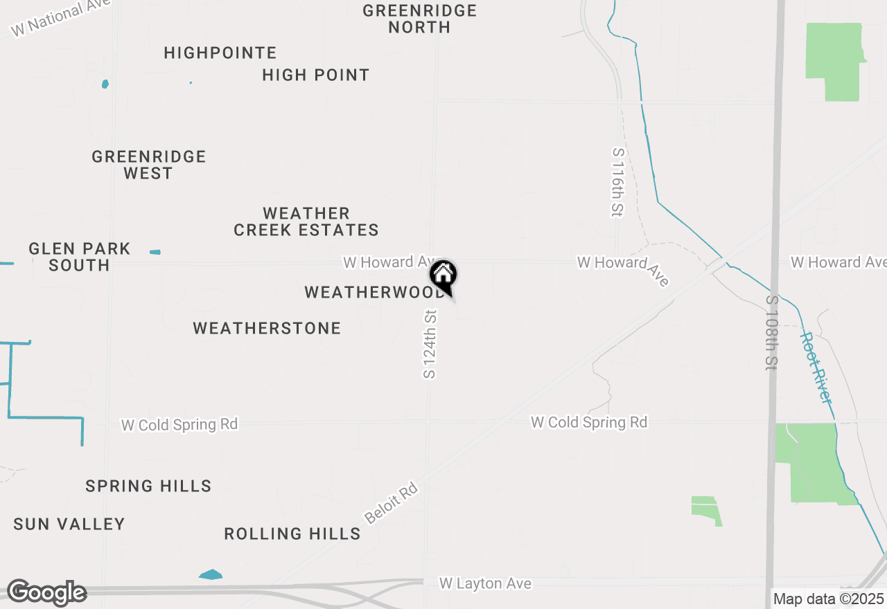 Map of 12353 W Waterford Ave, Greenfield, WI 53228