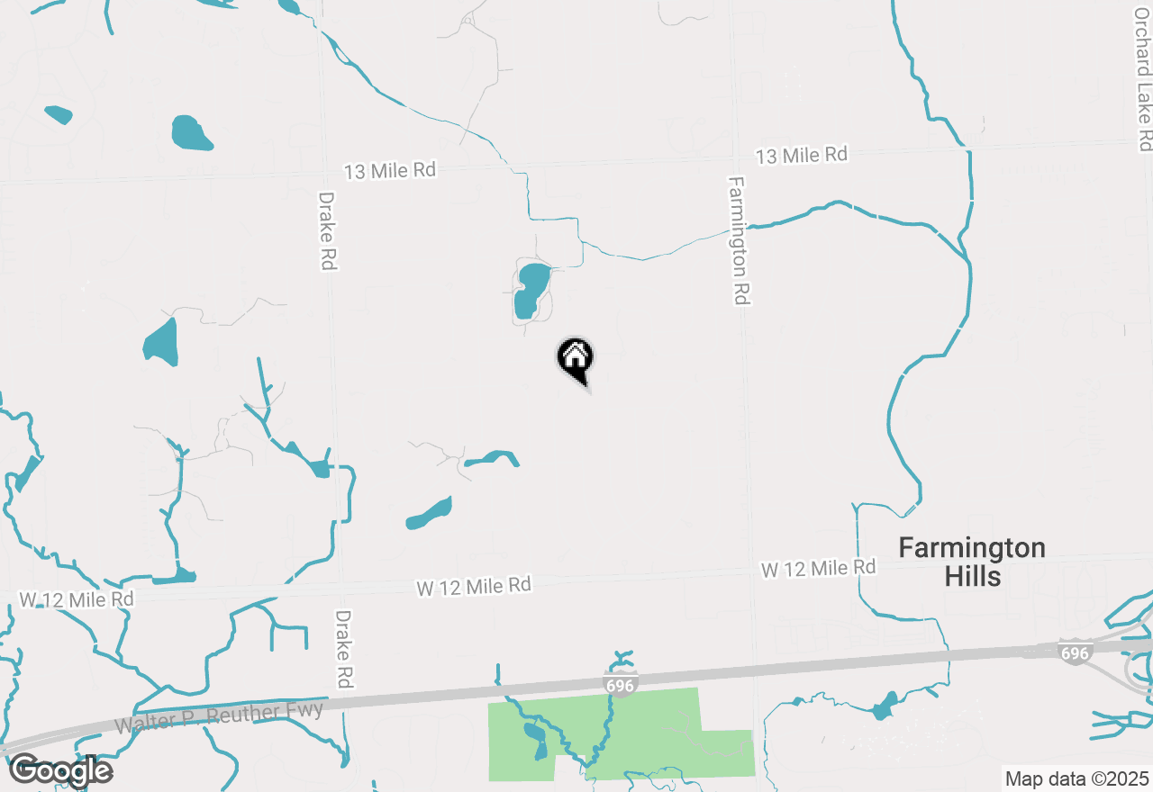 Map of 28454 Quail Hollow Road, Farmington Hills, MI 48331