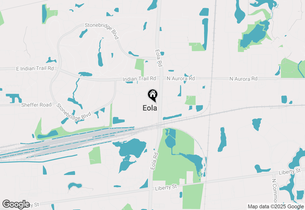 Map of (Address confidential), Eola, Illinois 60519