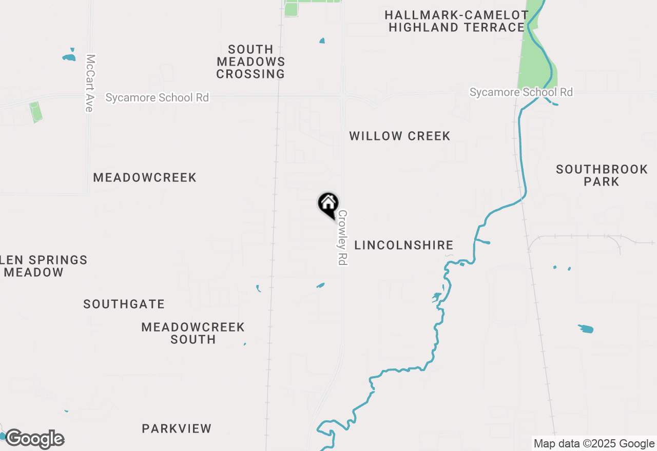 Map of 2008 Cattle Creek Road, Fort Worth, TX 76134