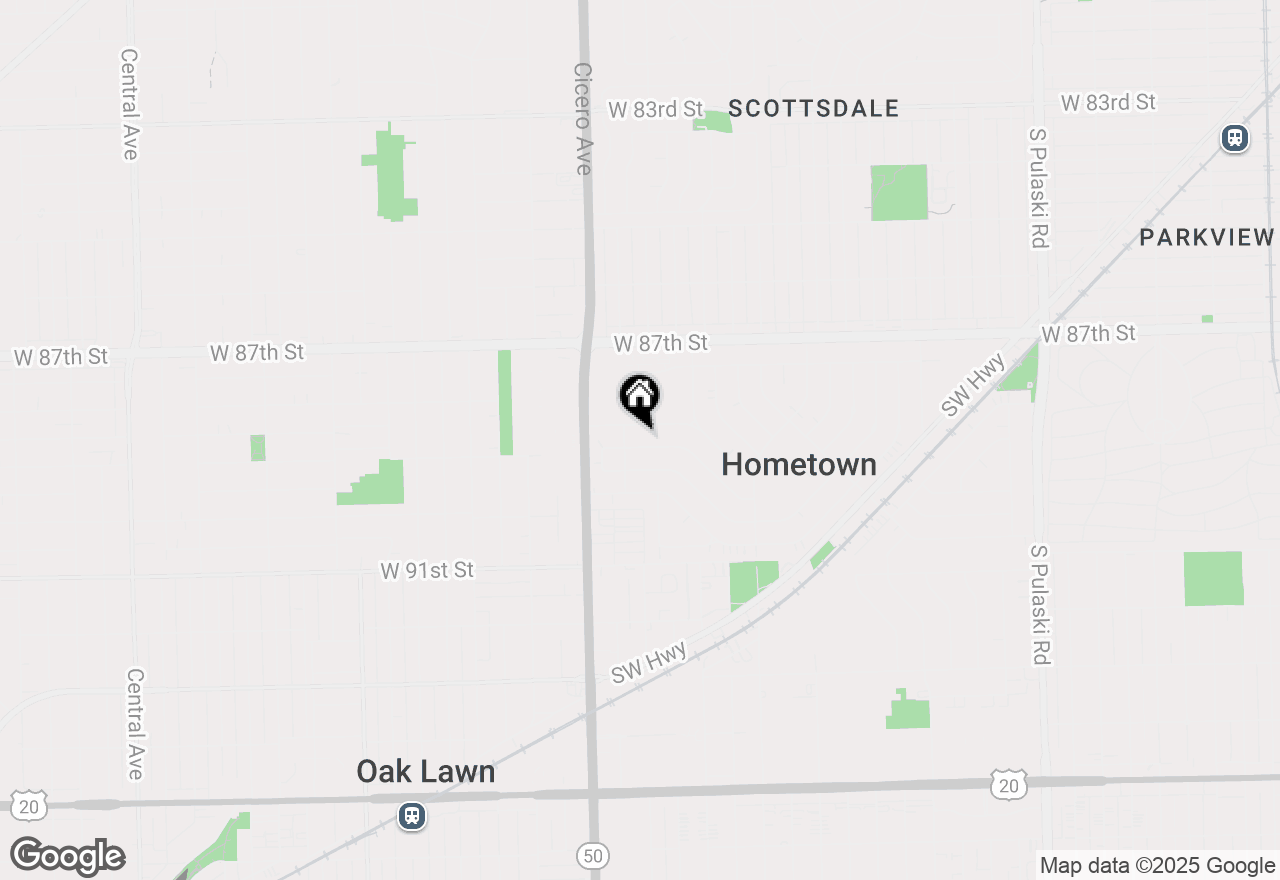 Map of 4648 W 88th Place, Hometown, IL 60456