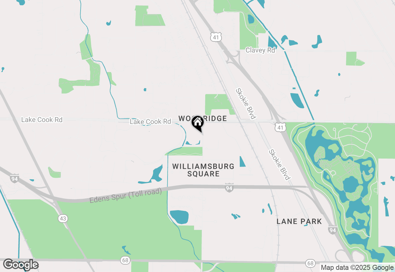 Map of 1220 Rudolph Road #3J, Northbrook, IL 60062