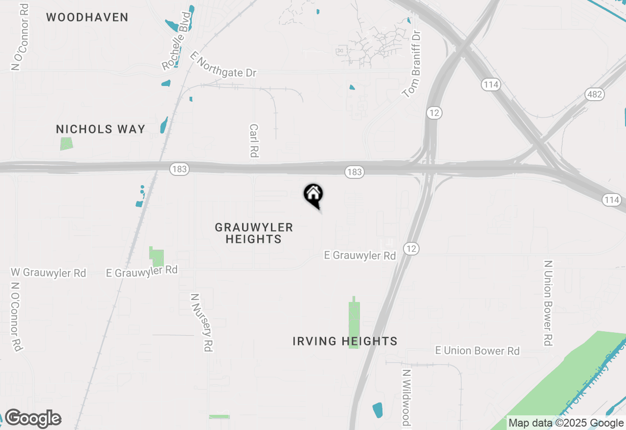 Map of 1604 Brentwood Drive, Irving, TX 75061