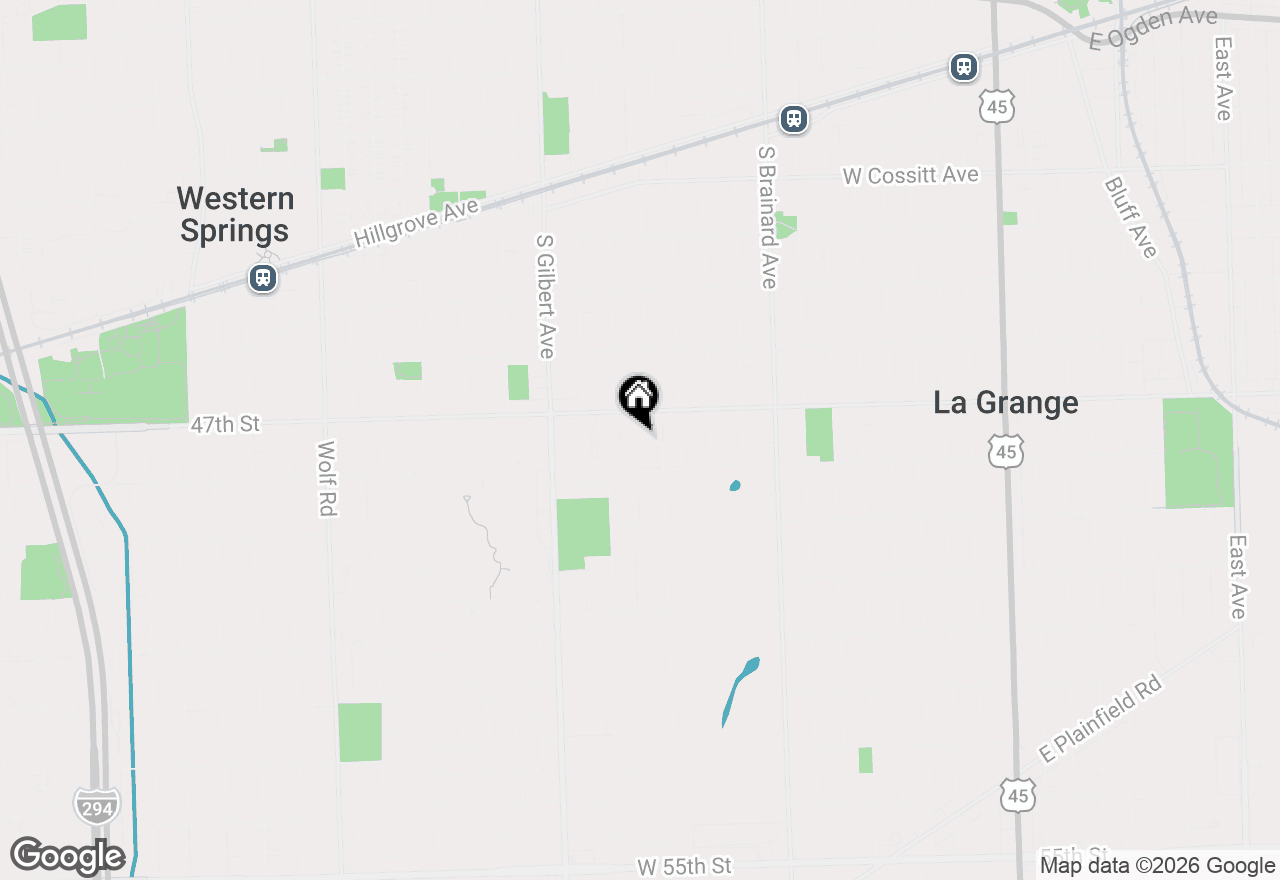 Map of 520 S Edgewood Avenue, La Grange, IL 60525
