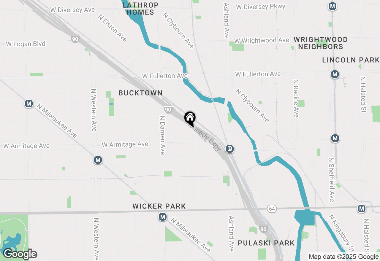 Map of 2045 N Honore Street #A, Chicago, IL 60614