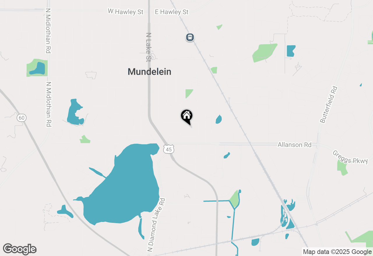 Map of 412 Midway Drive, Mundelein, IL 60060