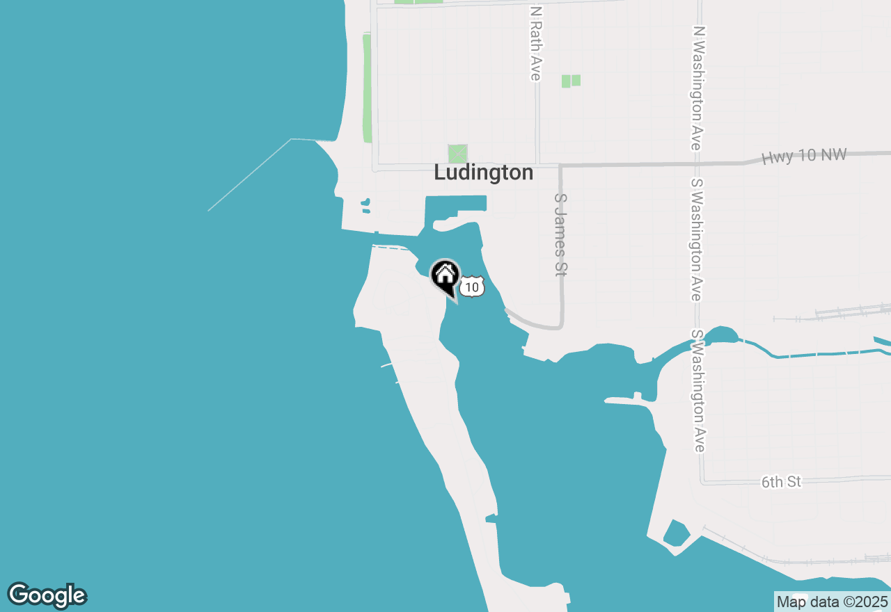 Map of 10 Harbor Drive #SLIP#9, Ludington, MI 49431