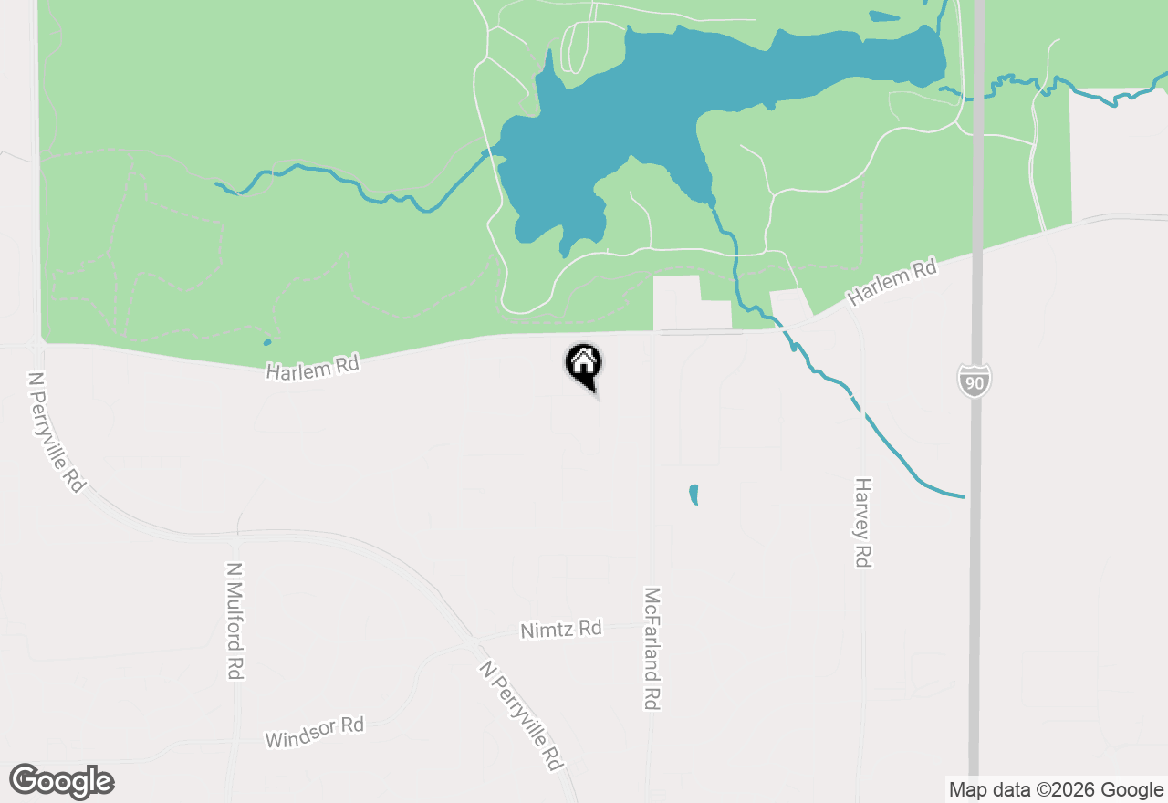 Map of 5352 Woodland Pond Lane, Loves Park, IL 61111