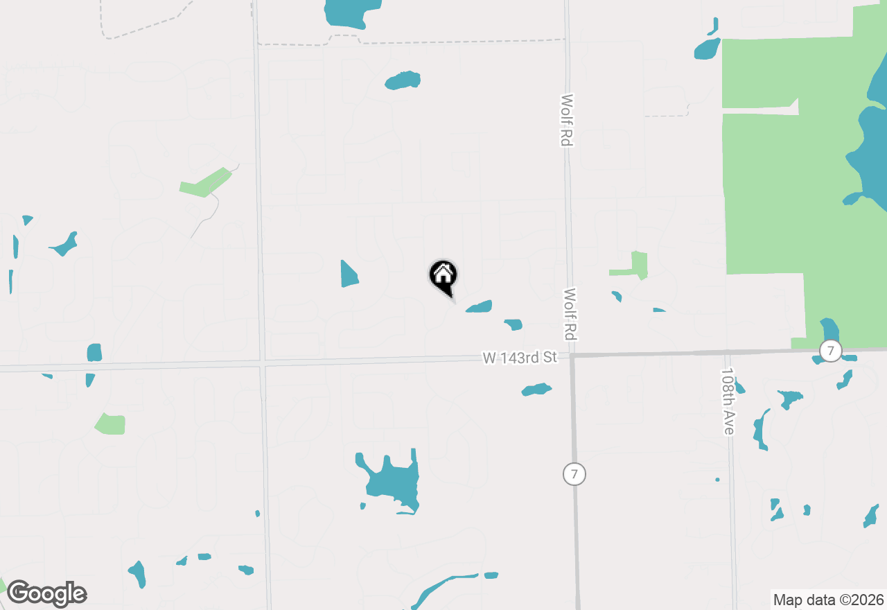 Map of 14170 Green Valley Drive, Orland Park, IL 60467