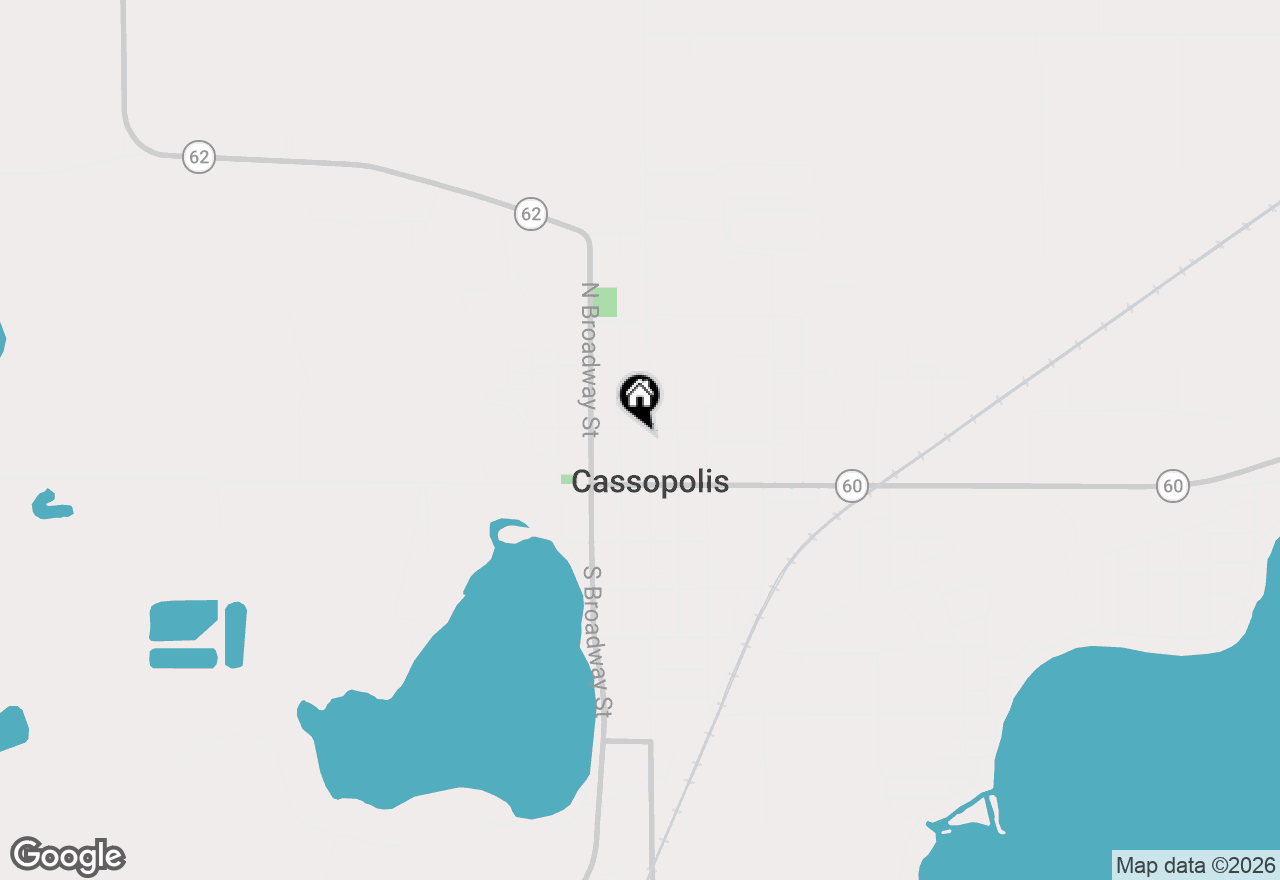 Map of 127 N O Keefe Street, Cassopolis, MI 49031