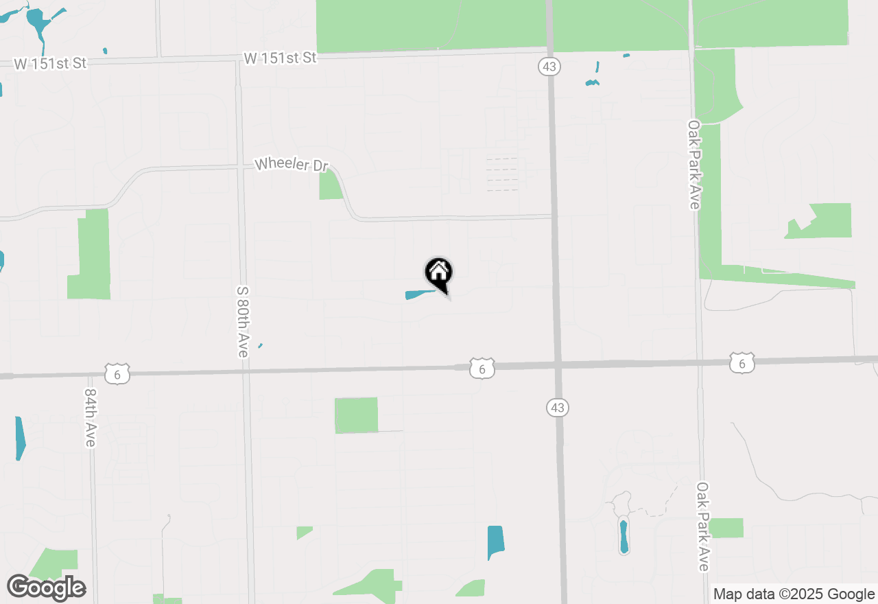 Map of 7435 W 157th Street, Orland Park, IL 60462