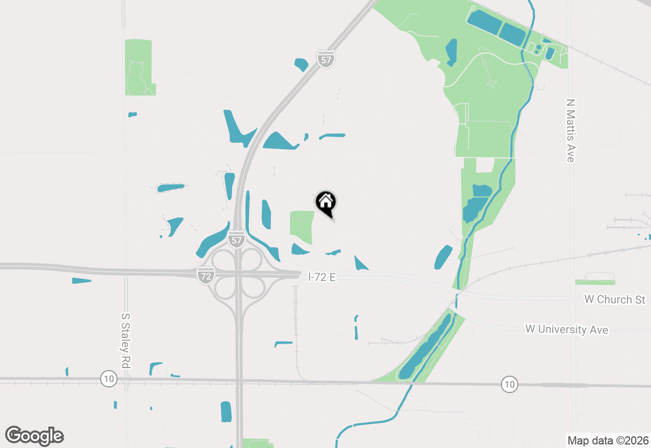 Map of 613 Delmar Drive, Champaign, IL 61822