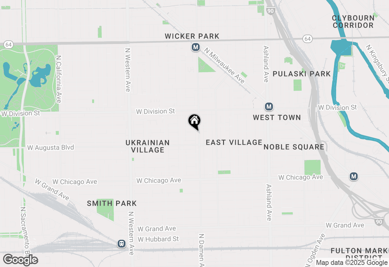Map of 2014 W Cortez Street #3, Chicago, IL 60622