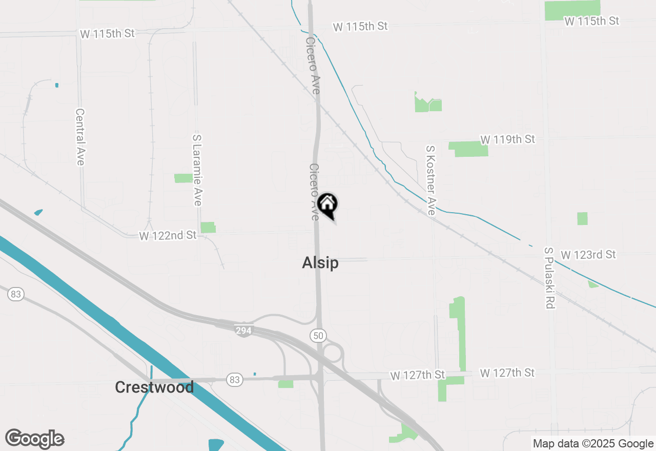 Map of 4735 W 122nd Street, Alsip, IL 60803